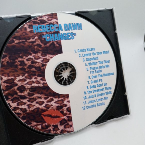 Rebecca Dawn Changes CD Country Music Signed Autographed Vintage Leopard Print - Picture 3 of 5